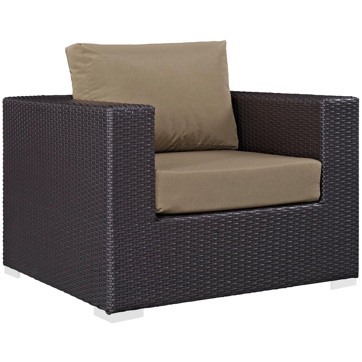Convene Outdoor Patio Armchair - Espresso Mocha