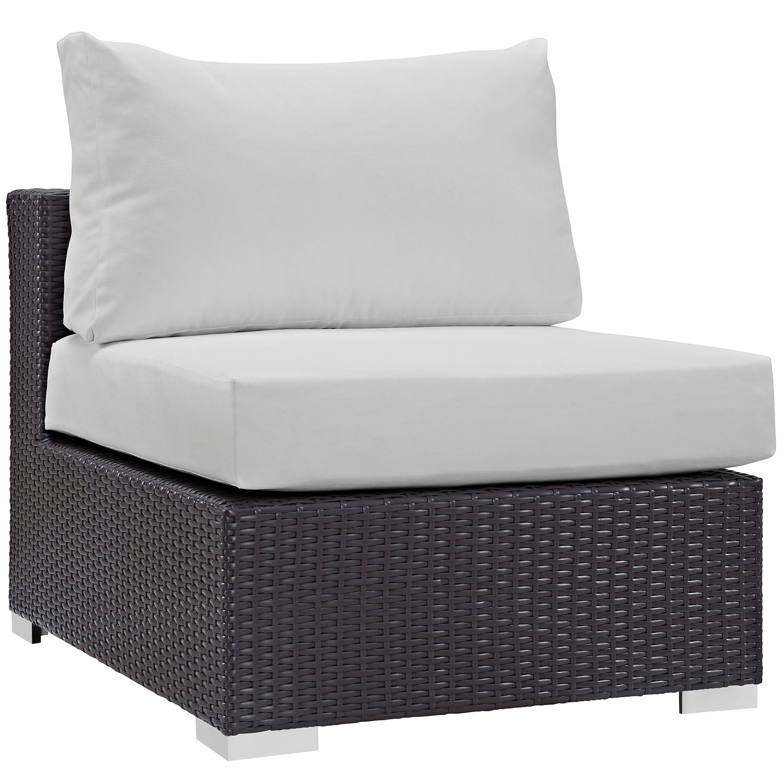 Convene Outdoor Patio Armless - Espresso White