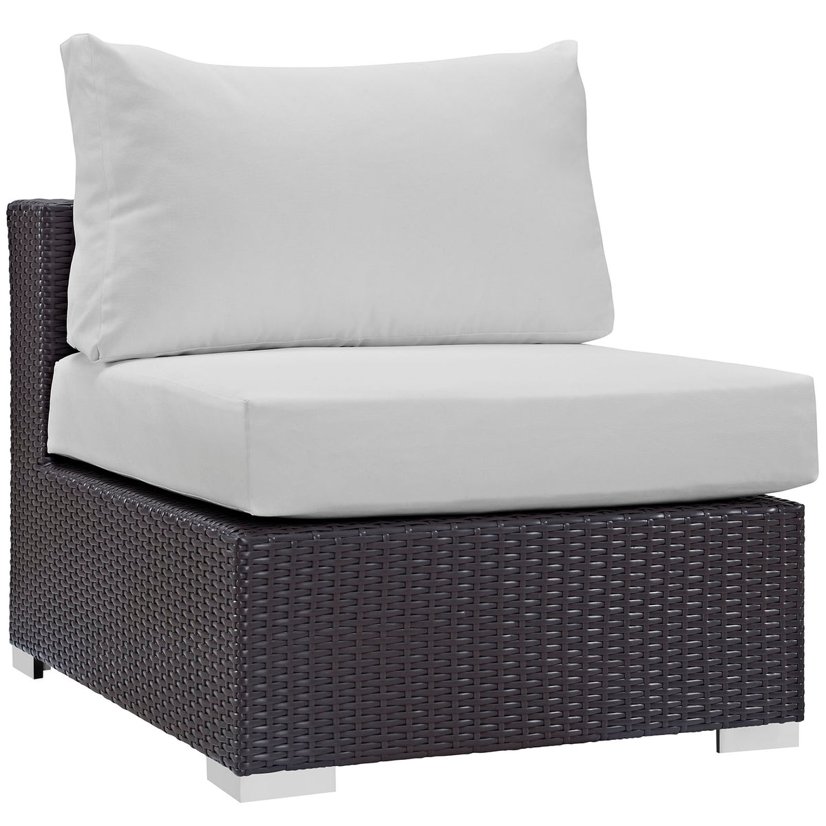 Convene Outdoor Patio Armless - Espresso White