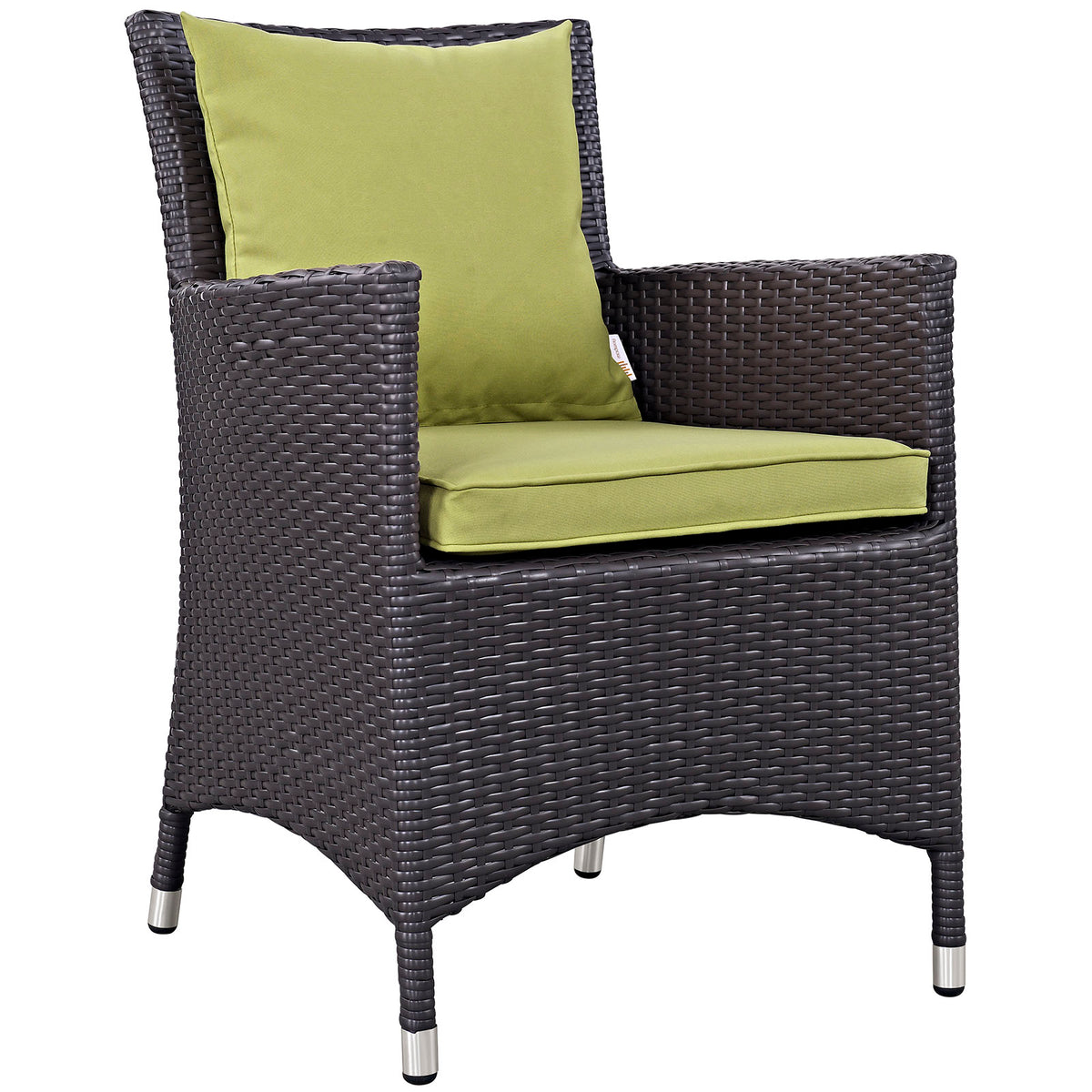 Convene Dining Outdoor Patio Armchair - Espresso Peridot