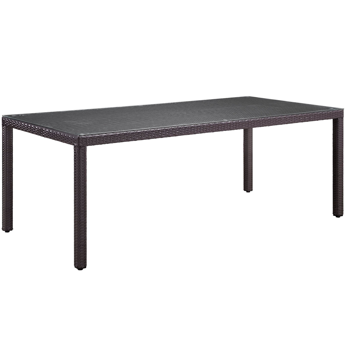 Convene 82 Outdoor Patio Dining Table - Espresso