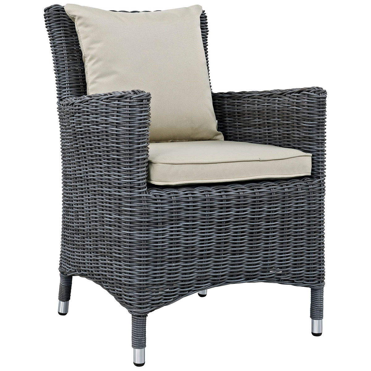 Summon Dining Outdoor Patio Sunbrella Armchair - Antique Canvas Beige