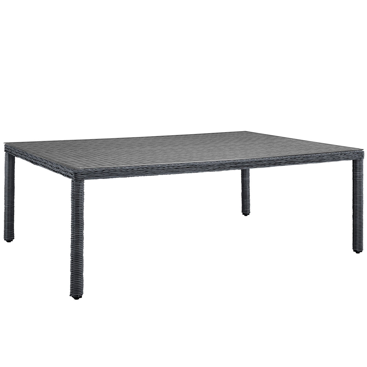 Summon 90' Outdoor Patio Dining Table - Gray
