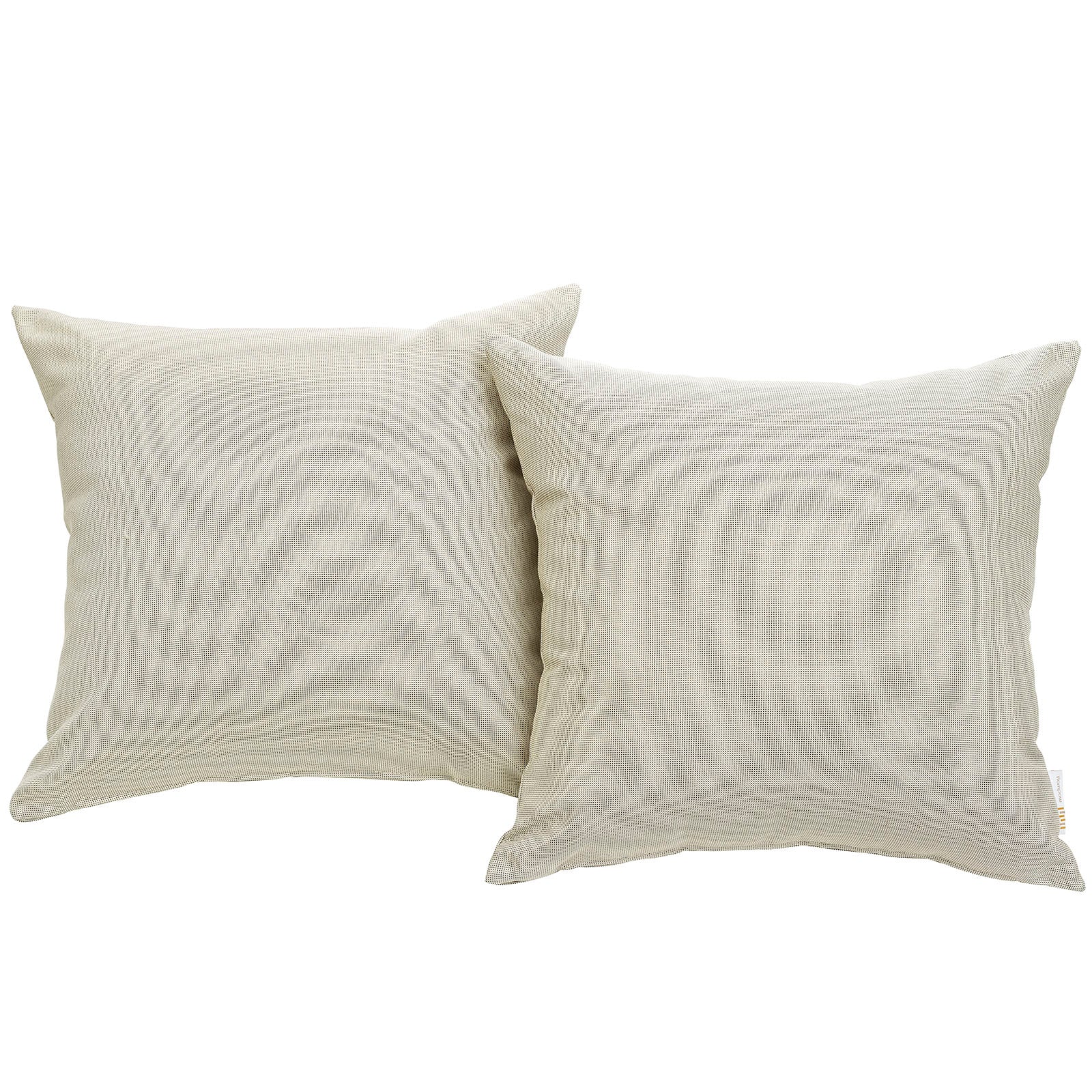 Convene Two Piece Outdoor Patio Pillow Set - Beige