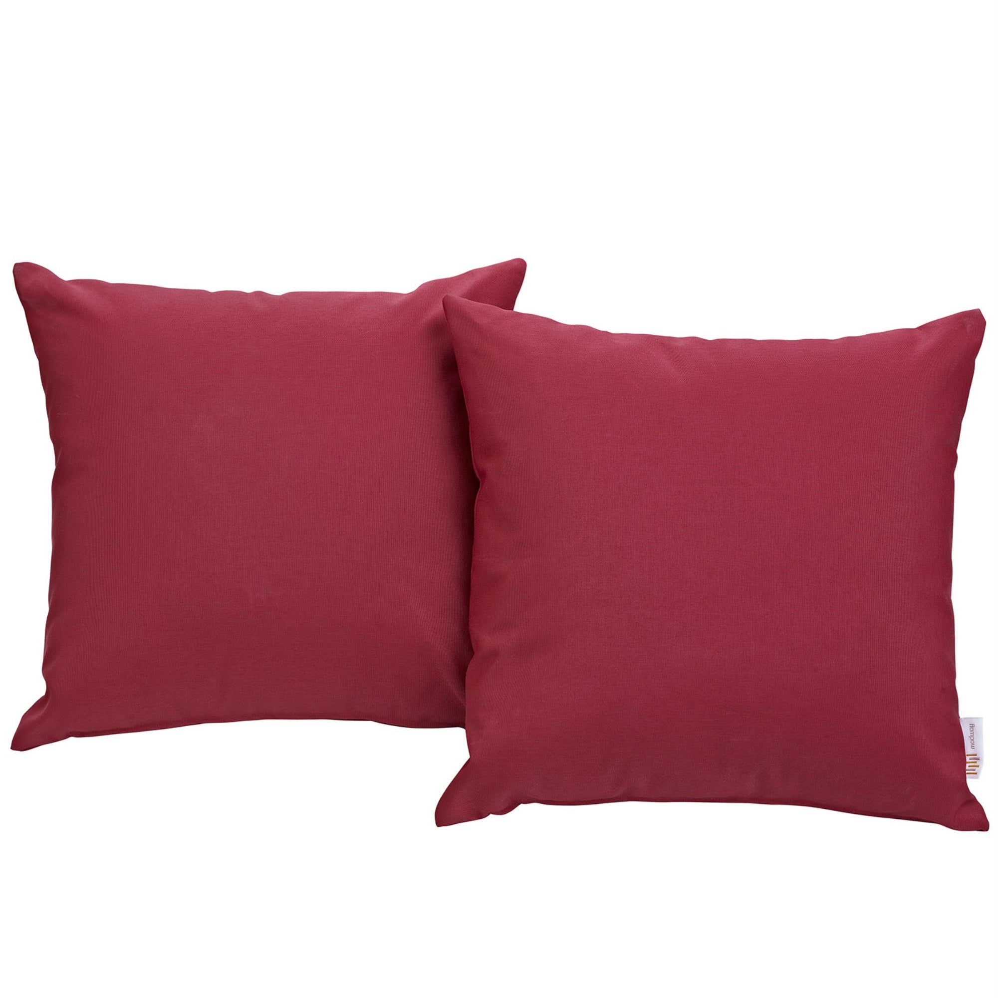 Convene Outdoor Sectional Decor Pillows - Adjustable Sensitivity, Resilient Rattan Weave, Weather-Resistant Cushions - 2 Piece Set