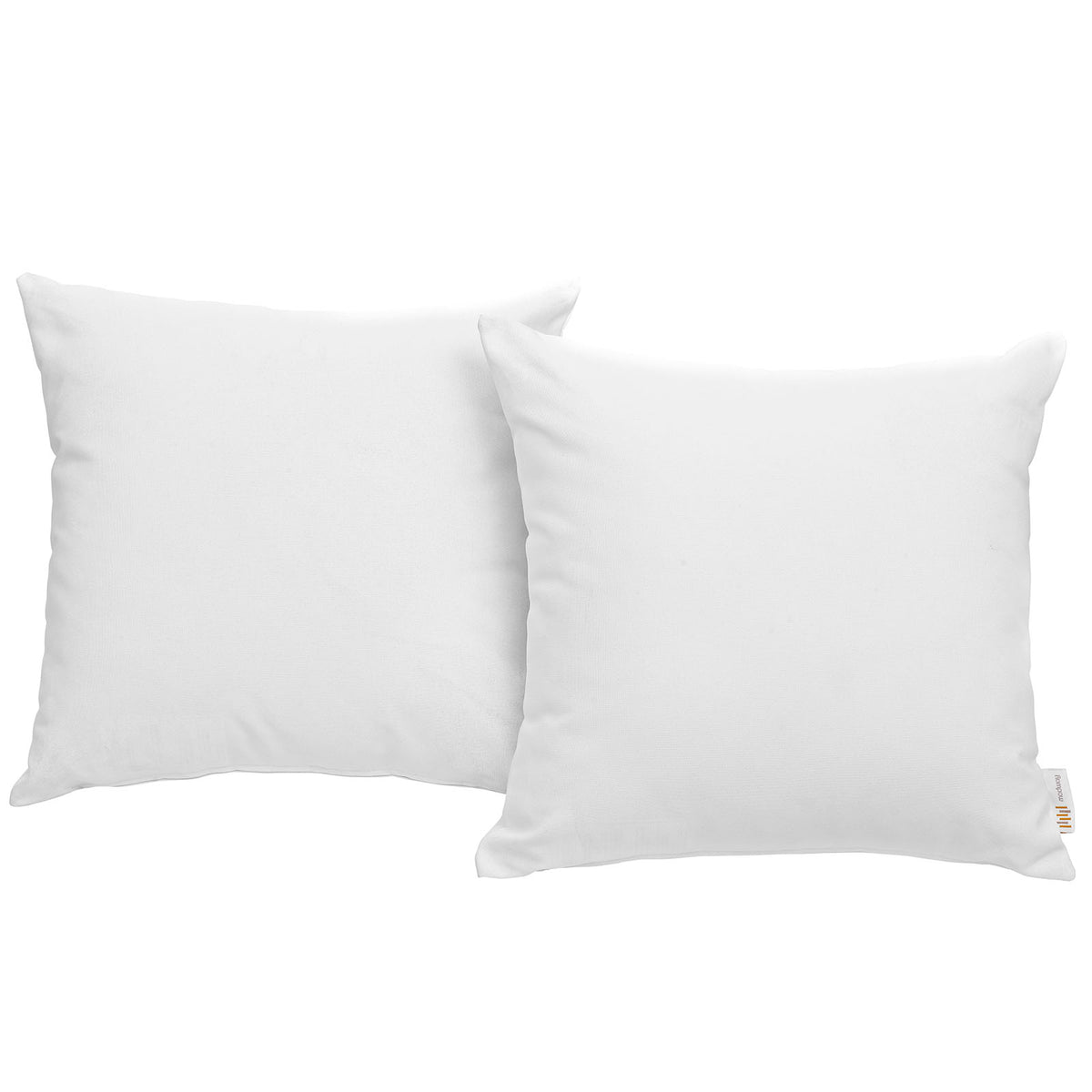 Convene Two Piece Outdoor Patio Pillow Set - White