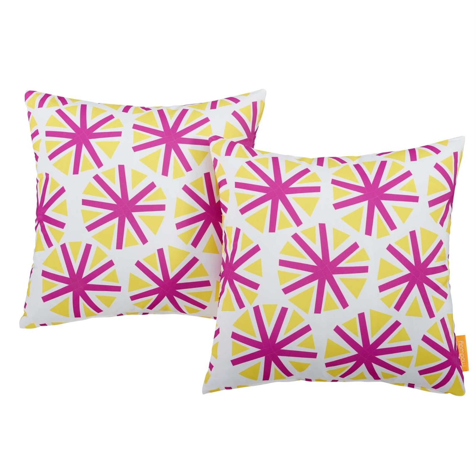 Casafoyer Outdoor Indoor All Weather Patio Throw Pillow In Starburst