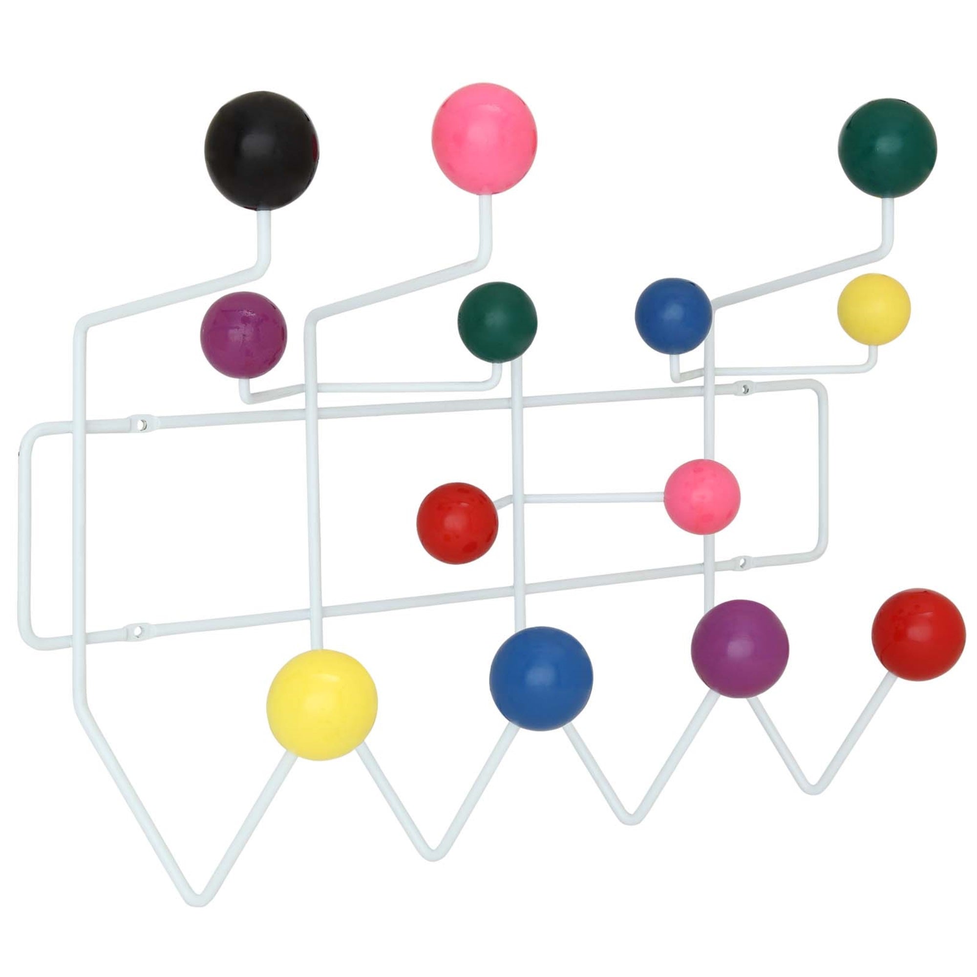 Vibrant And Playful Gumball Coat Rack - Colorful Wooden Balls - Fun And Functional - Perfect For Adding A Pop Of Color And Whimsy To Your Space