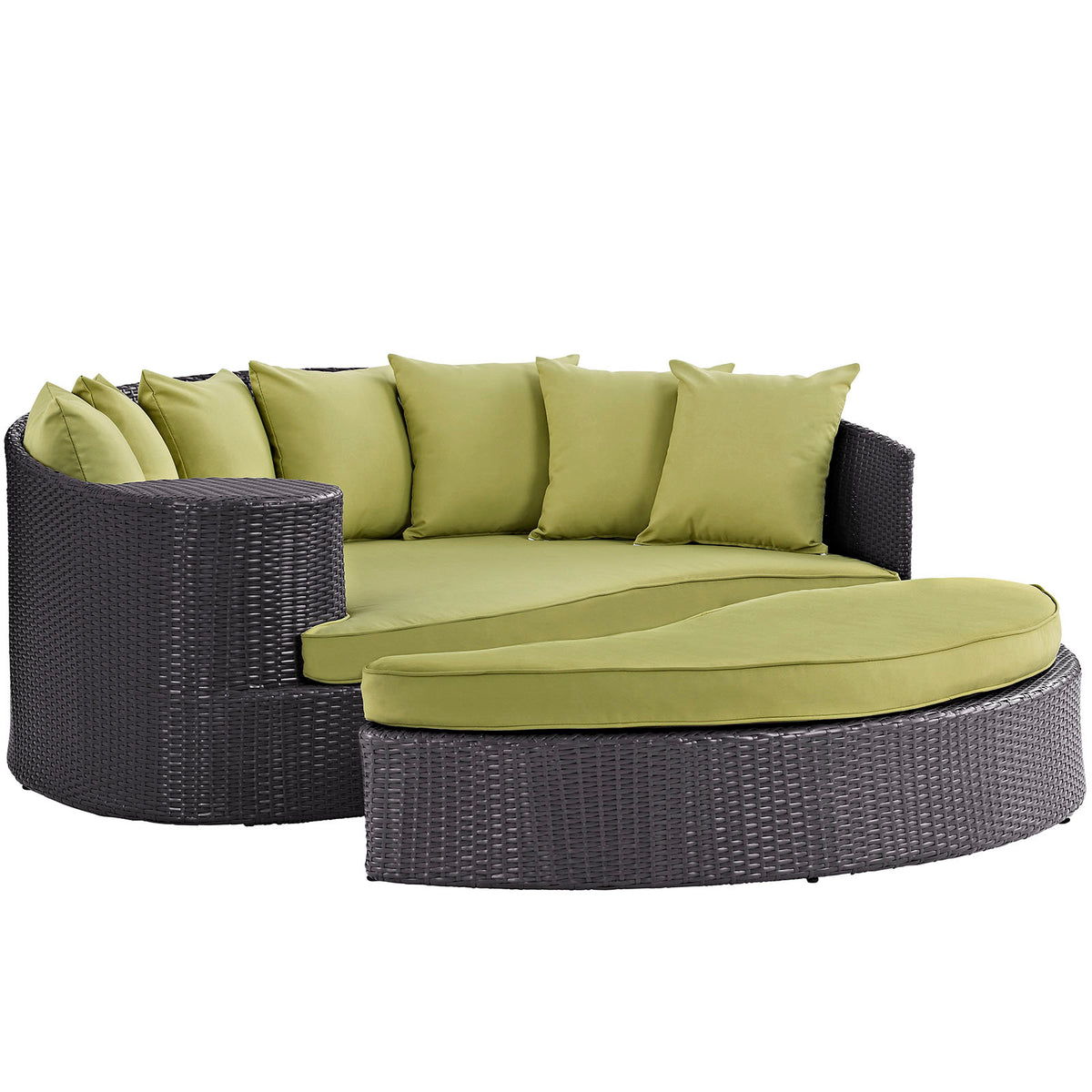 Convene Outdoor Patio Daybed - Espresso Peridot
