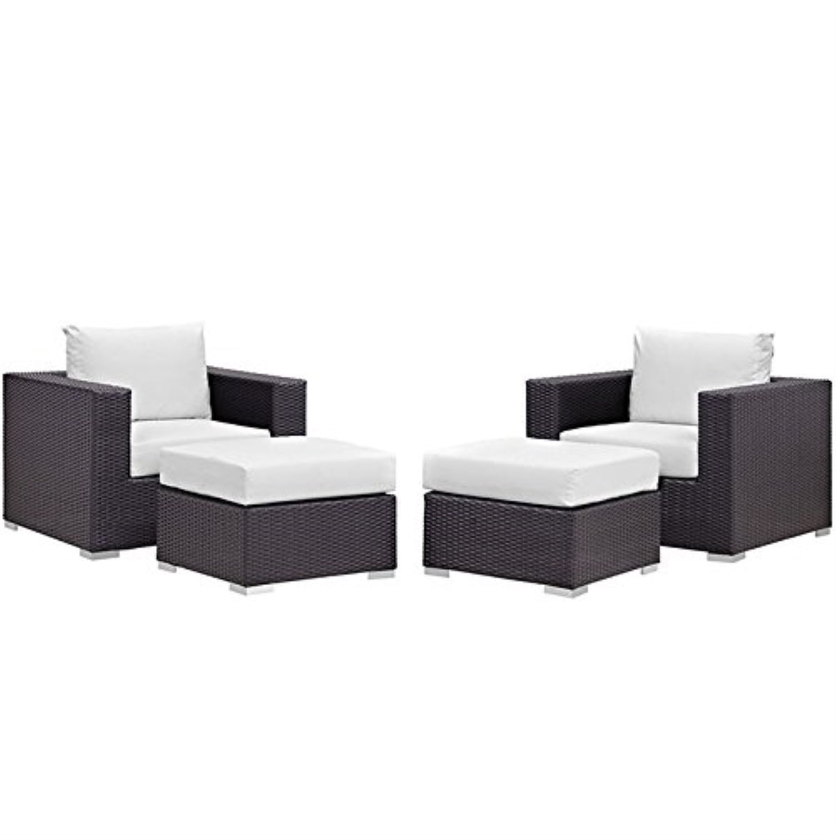 Casafoyer Convene 4 Piece Outdoor Patio Sectional Set