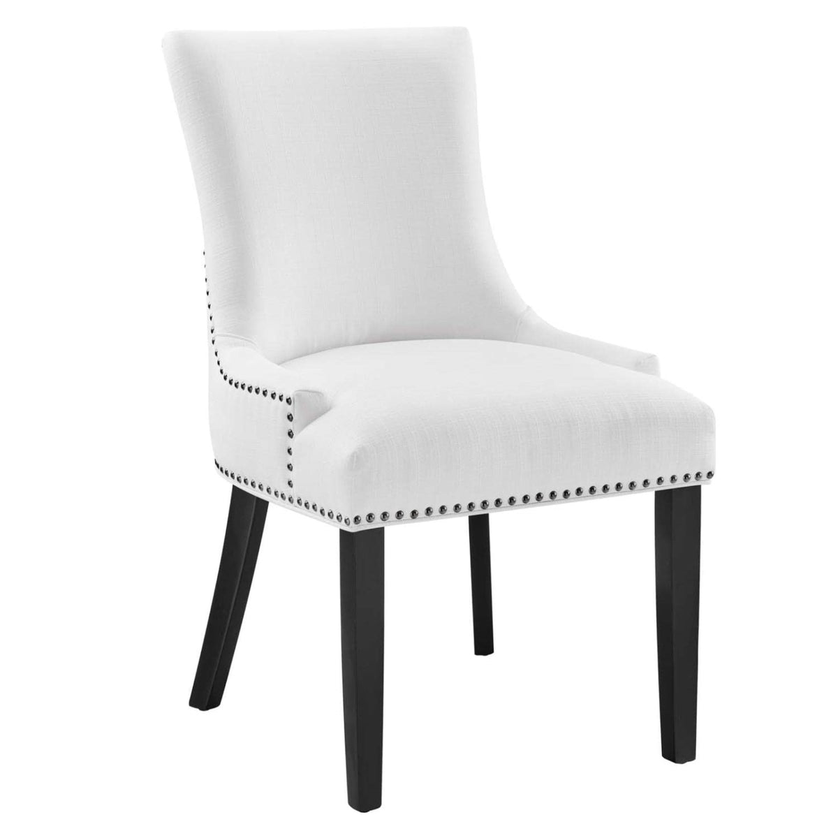 Casafoyer Marquis Fabric Dining Chair In White