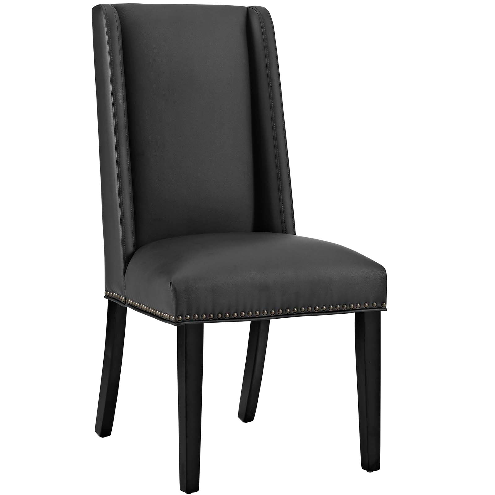 Baron Vinyl Dining Chair - Black