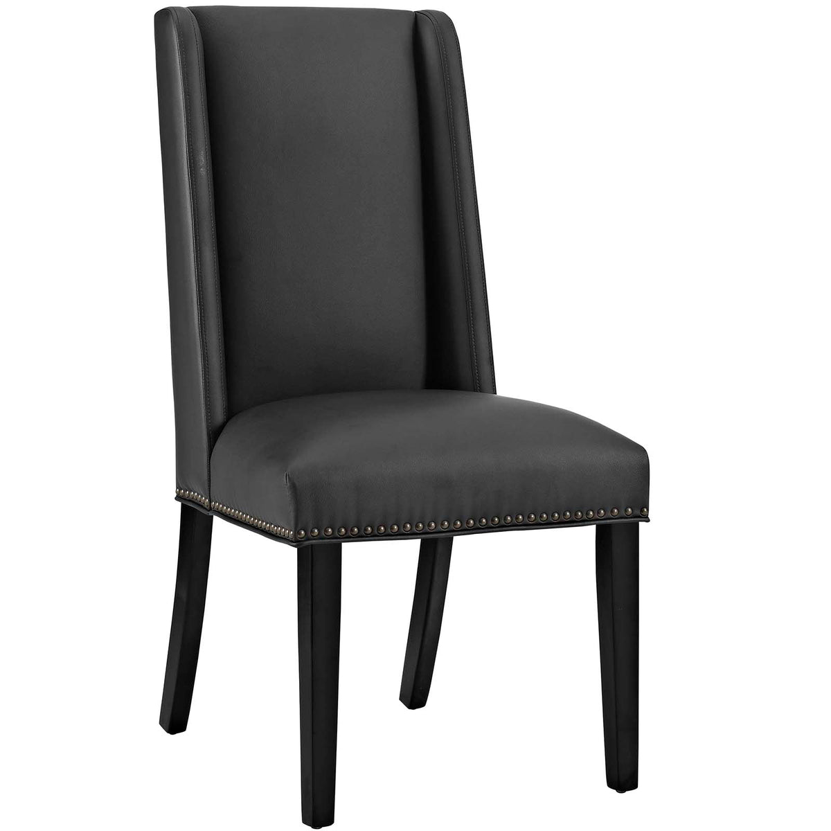 Baron Vinyl Dining Chair - Black