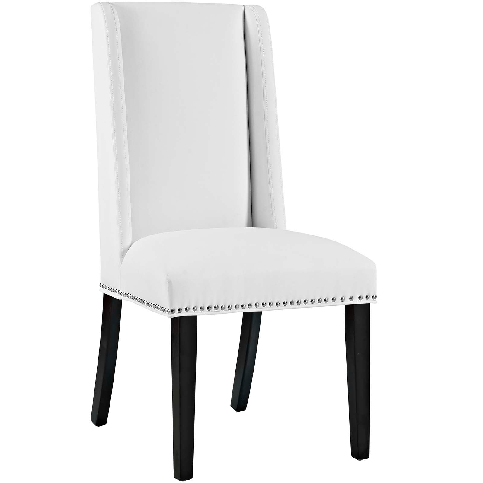 Baron Vinyl Dining Chair - White
