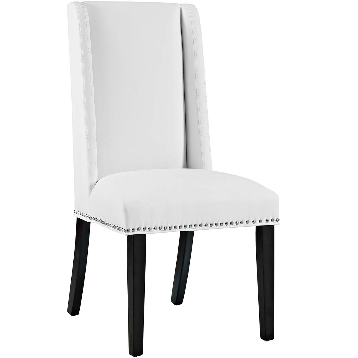 Baron Vinyl Dining Chair - White