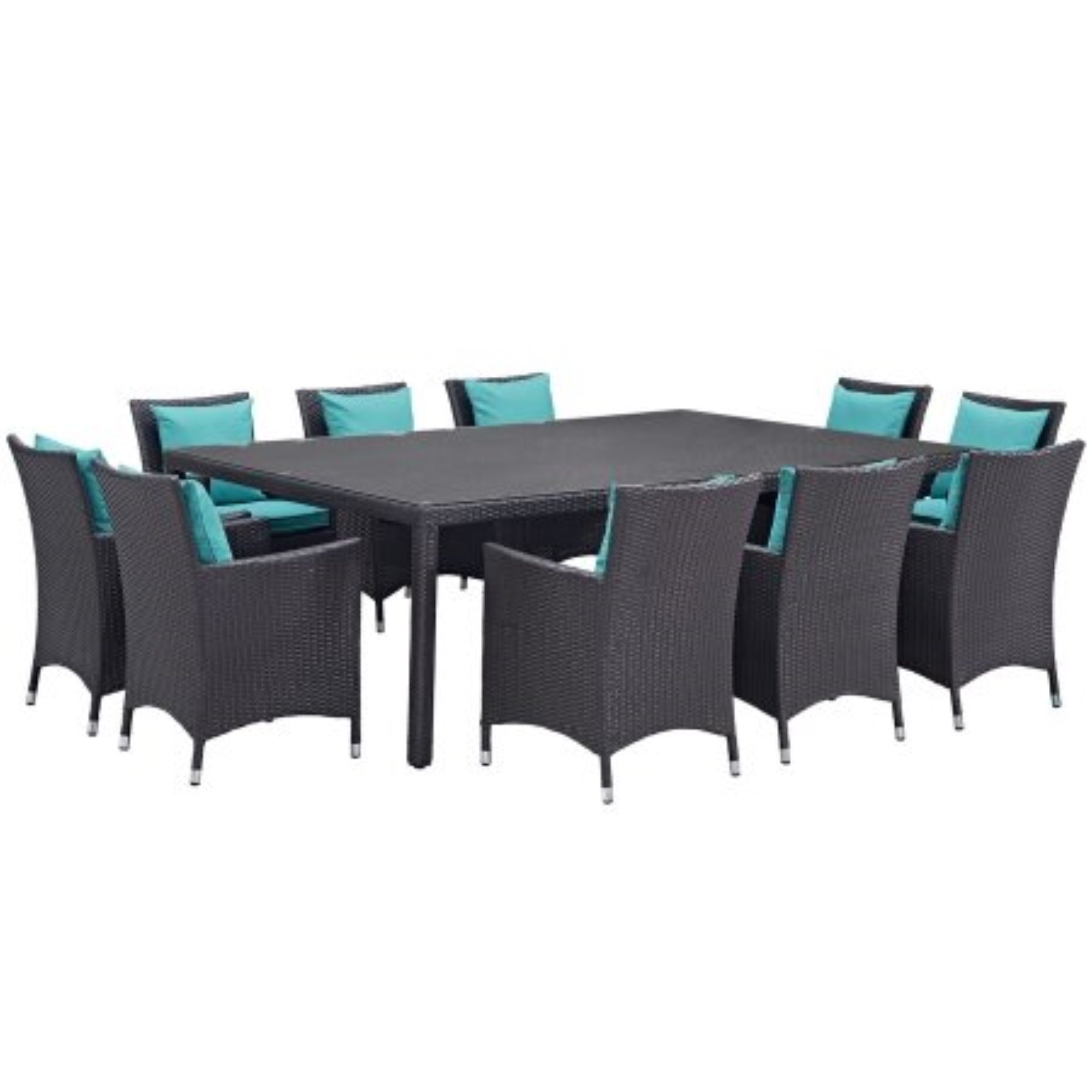 Casafoyer Convene 11 Piece Outdoor Patio Dining Set