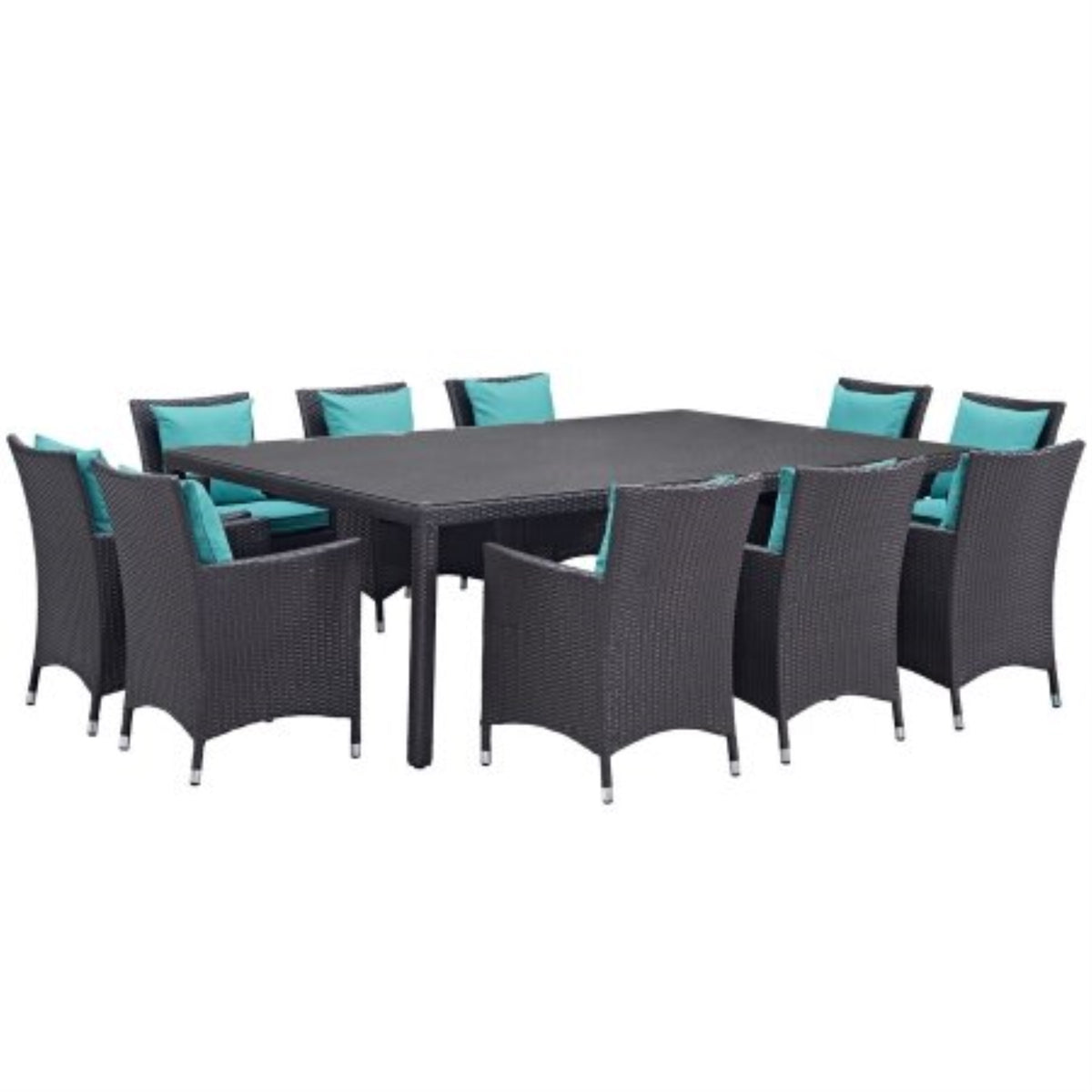 Casafoyer Convene 11 Piece Outdoor Patio Dining Set