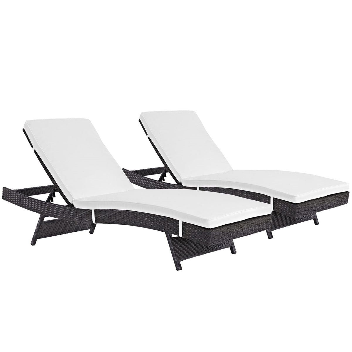Convene Outdoor Sectional: Durable Rattan Lounge Chair Set - All-Weather Cushions, Easy Rearrangement - Perfect For Patio, Backyard, Poolside.