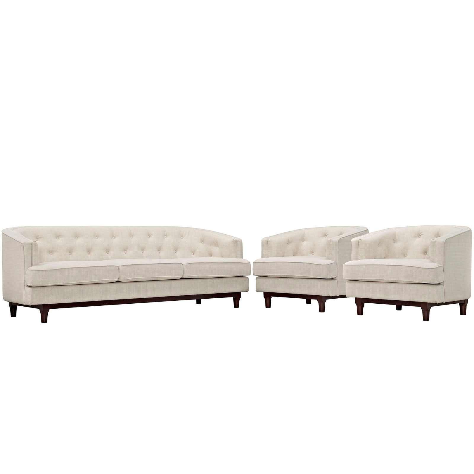 Coast Living Room Set Set Of 3 - Beige