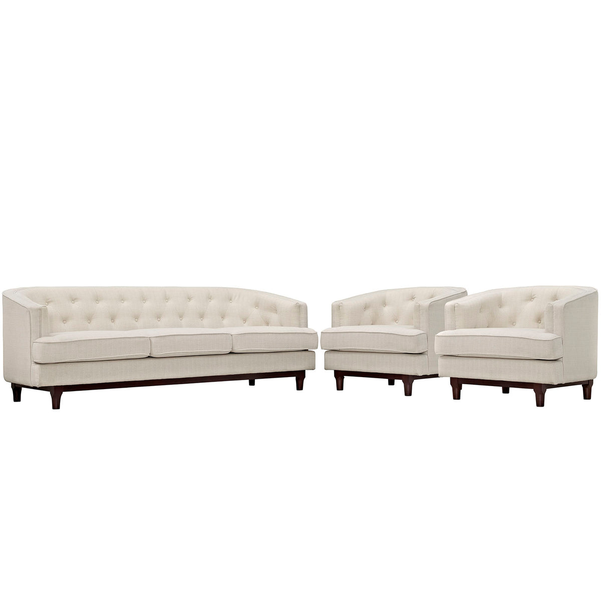 Coast Living Room Set Set Of 3 - Beige