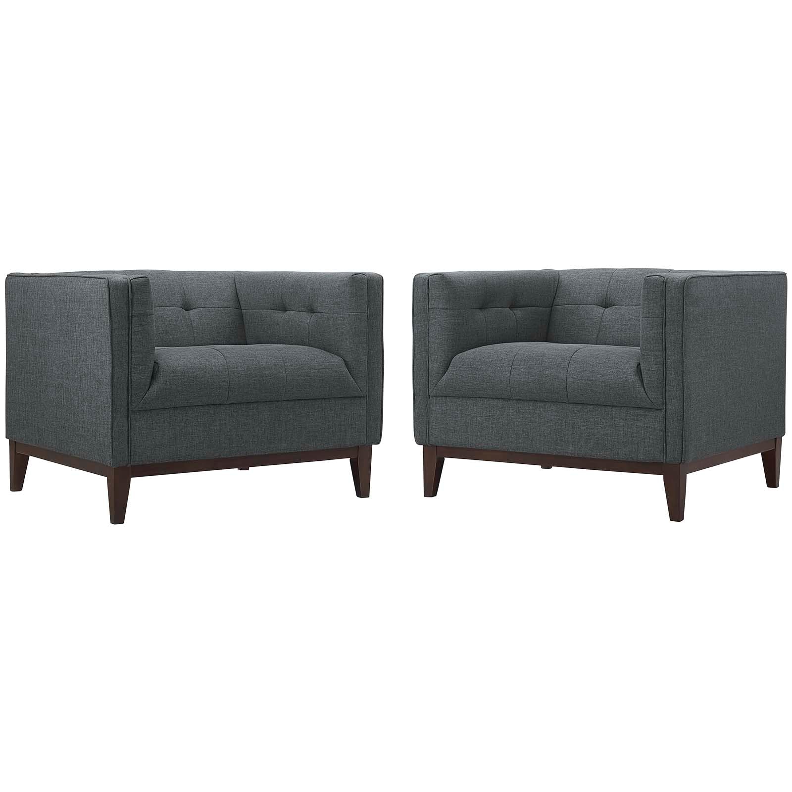 Serve Armchairs Set Of 2 - Gray