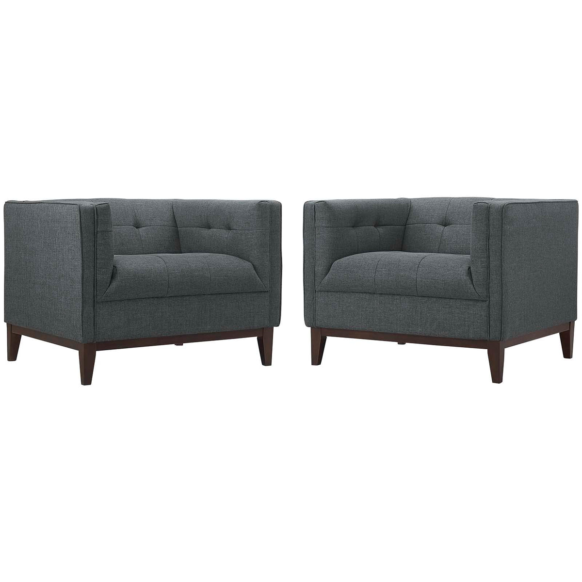 Serve Armchairs Set Of 2 - Gray