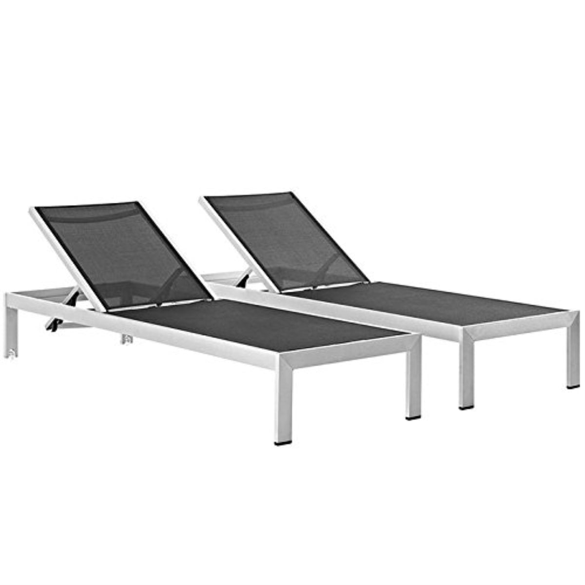 Casafoyer Shore Set Of 2 Outdoor Patio Aluminum Chaise