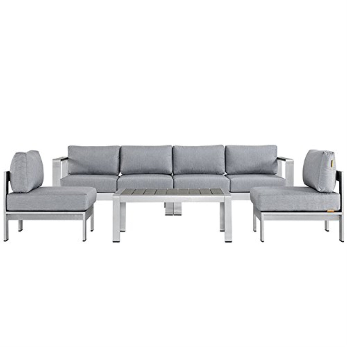 Casafoyer Shore 5 Piece Outdoor Patio Aluminum Sectional Sofa Set