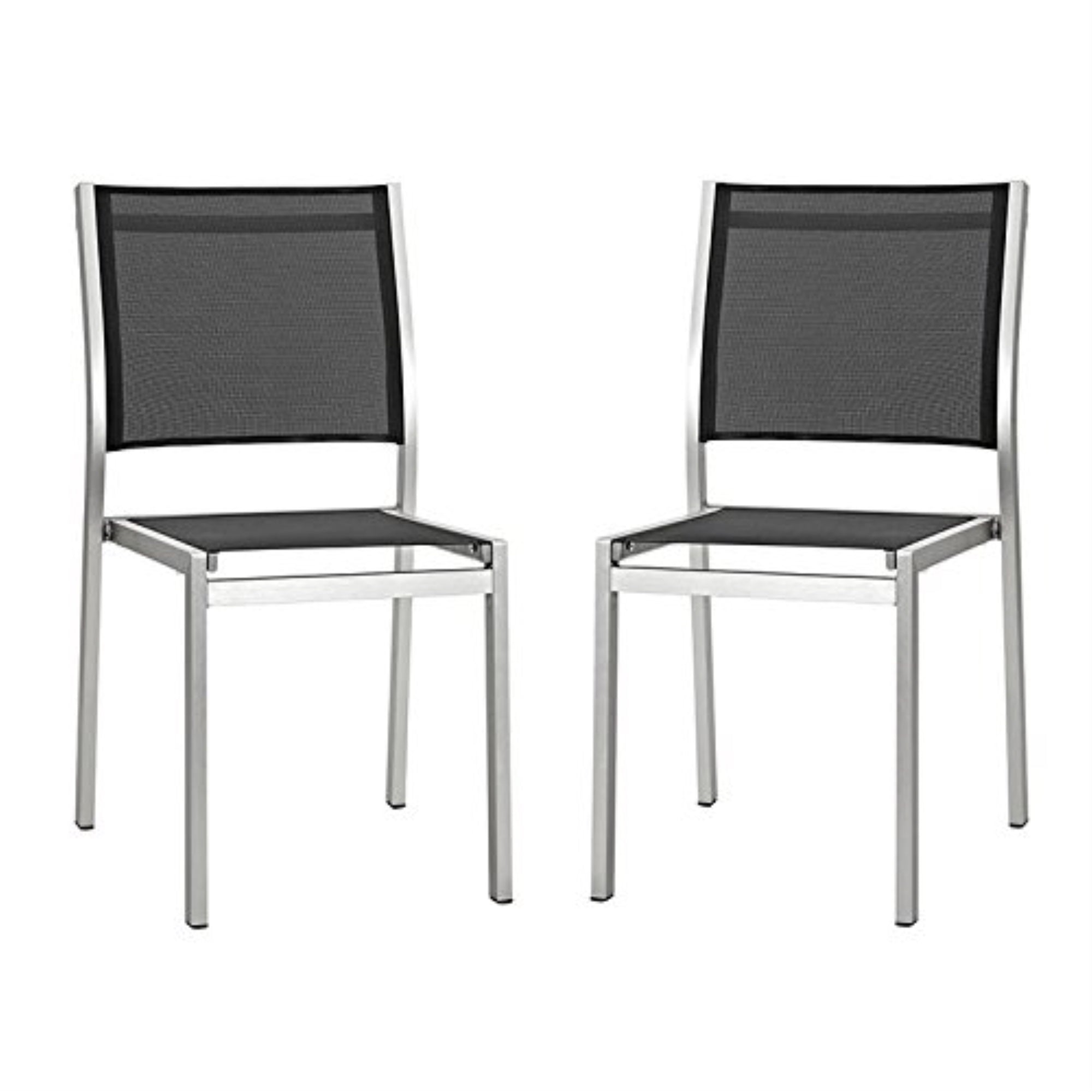 Casafoyer Shore Side Chair Outdoor Patio Aluminum Set Of 2