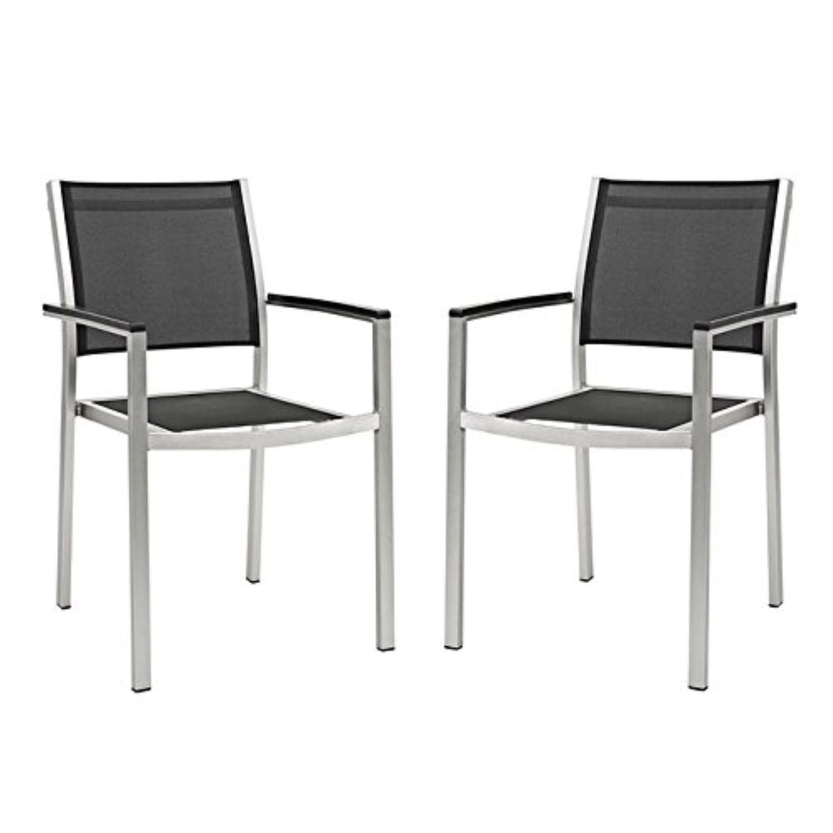 Casafoyer Shore Dining Chair Outdoor Patio Aluminum Set Of 2