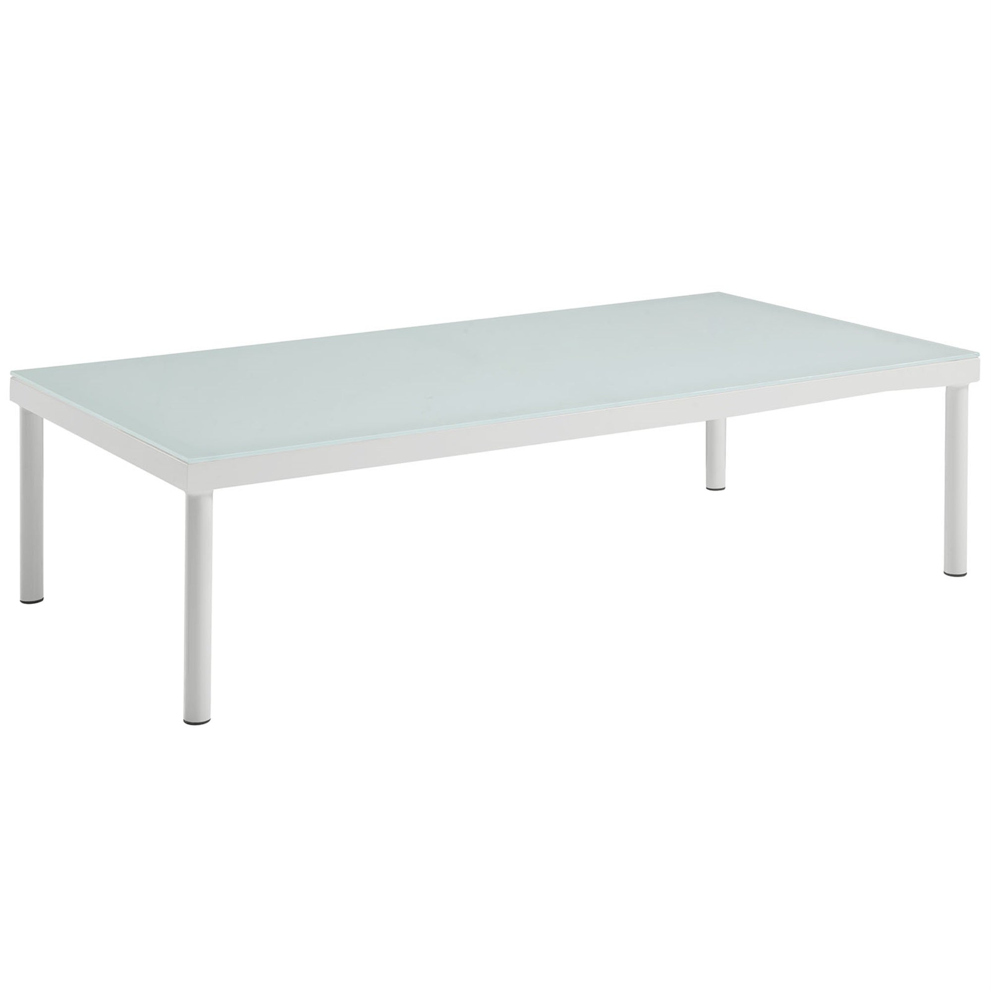 Harmony Outdoor Patio Coffee Table - Waterproof Metal Construction, Tempered Glass Top, Modern Design - Elevate Your Outdoor Space