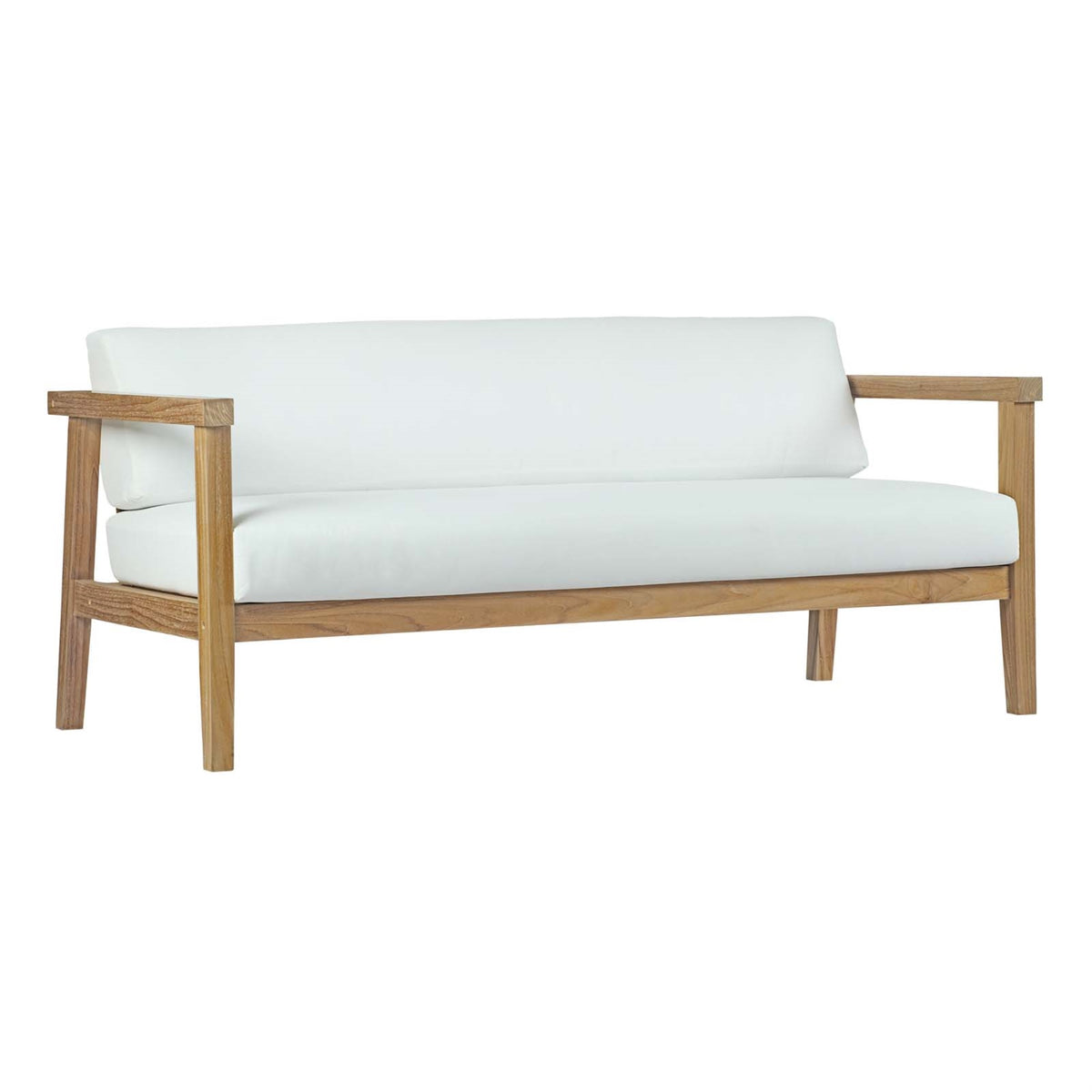 Bayport Teak Outdoor Patio Set - Ultimate Relaxation In Nature. Durable Teak Wood Construction. Slanted Backs For Added Comfort. Weather-Resistant. Assembly Required. Includes Bayport Loveseat.