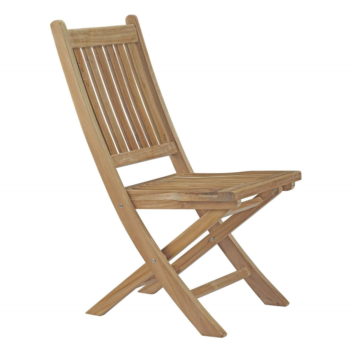 Yardlio Marina Teak Wood Outdoor Patio Folding Chair - Comfortable, Stylish, Durable