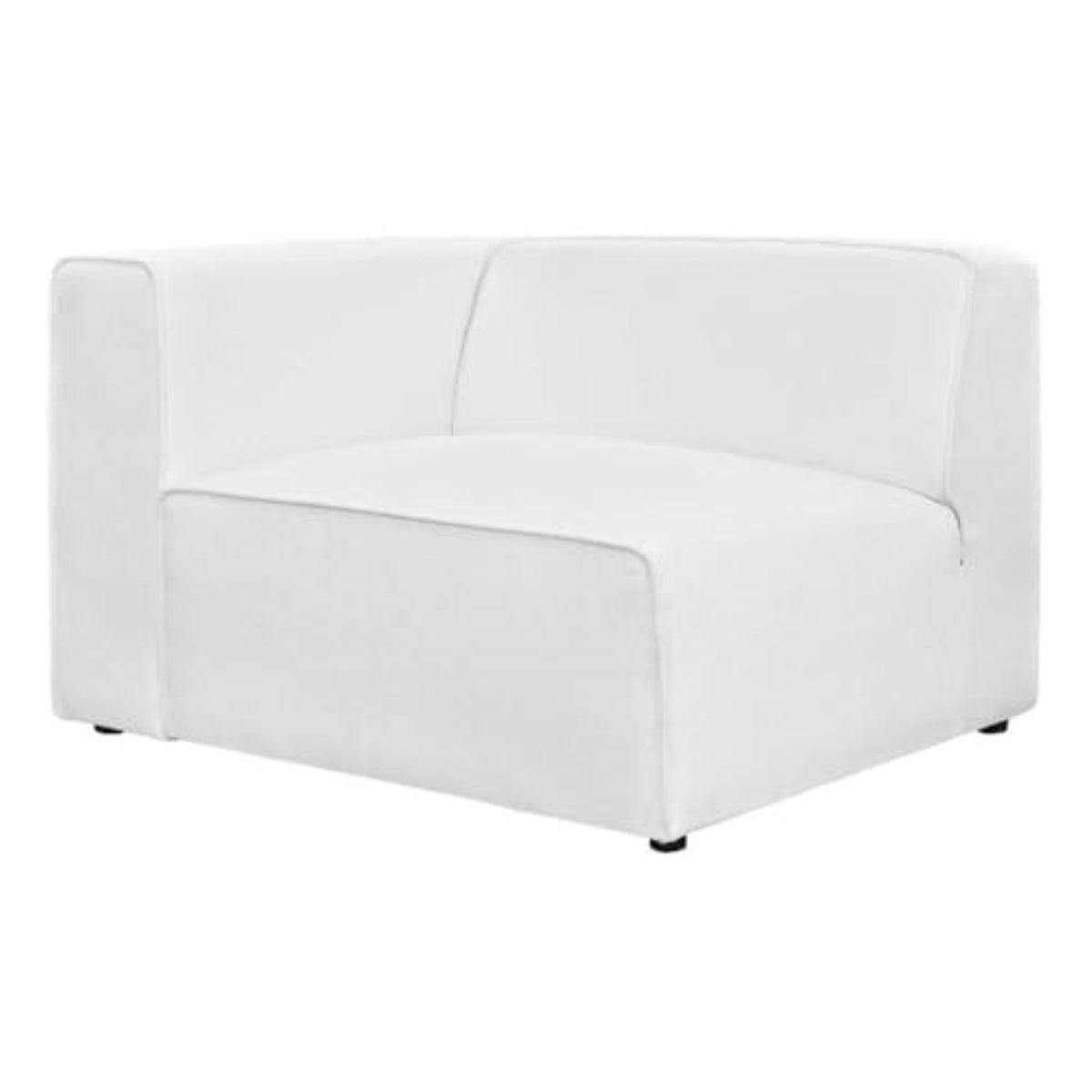 Casafoyer Mingle Polyester Upholstered Generously Padded Left-Arm Chair, Blue Fabric