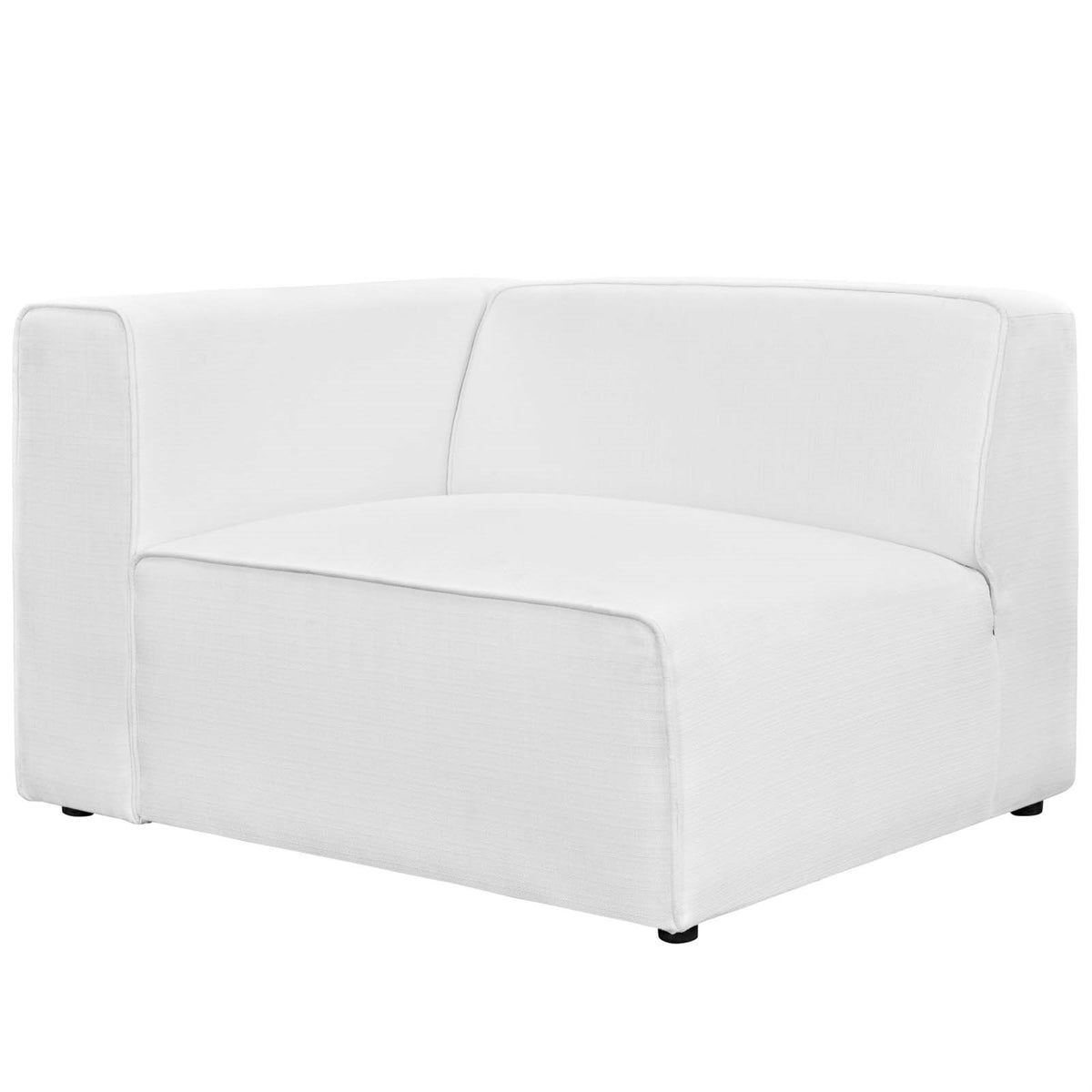 Ultimate Comfort And Style: Mingle Modular Sectional Sofa - Left-Facing, Plush Foam Padding, Polyester Fabric, Elegant Piping, Sturdy Legs.