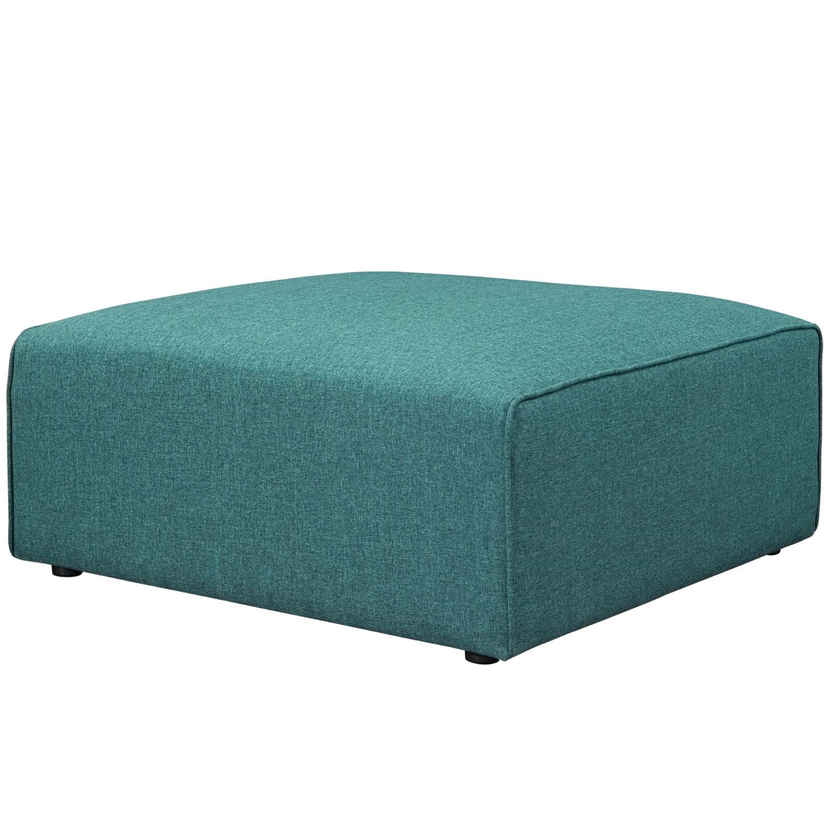 Ultimate Comfort Mingle Ottoman: Spacious & Plush Foam Padding, Easy Positioning, Luxurious Polyester Fabric, Piping Details, Sturdy Legs. Ideal For Contemporary Interiors.