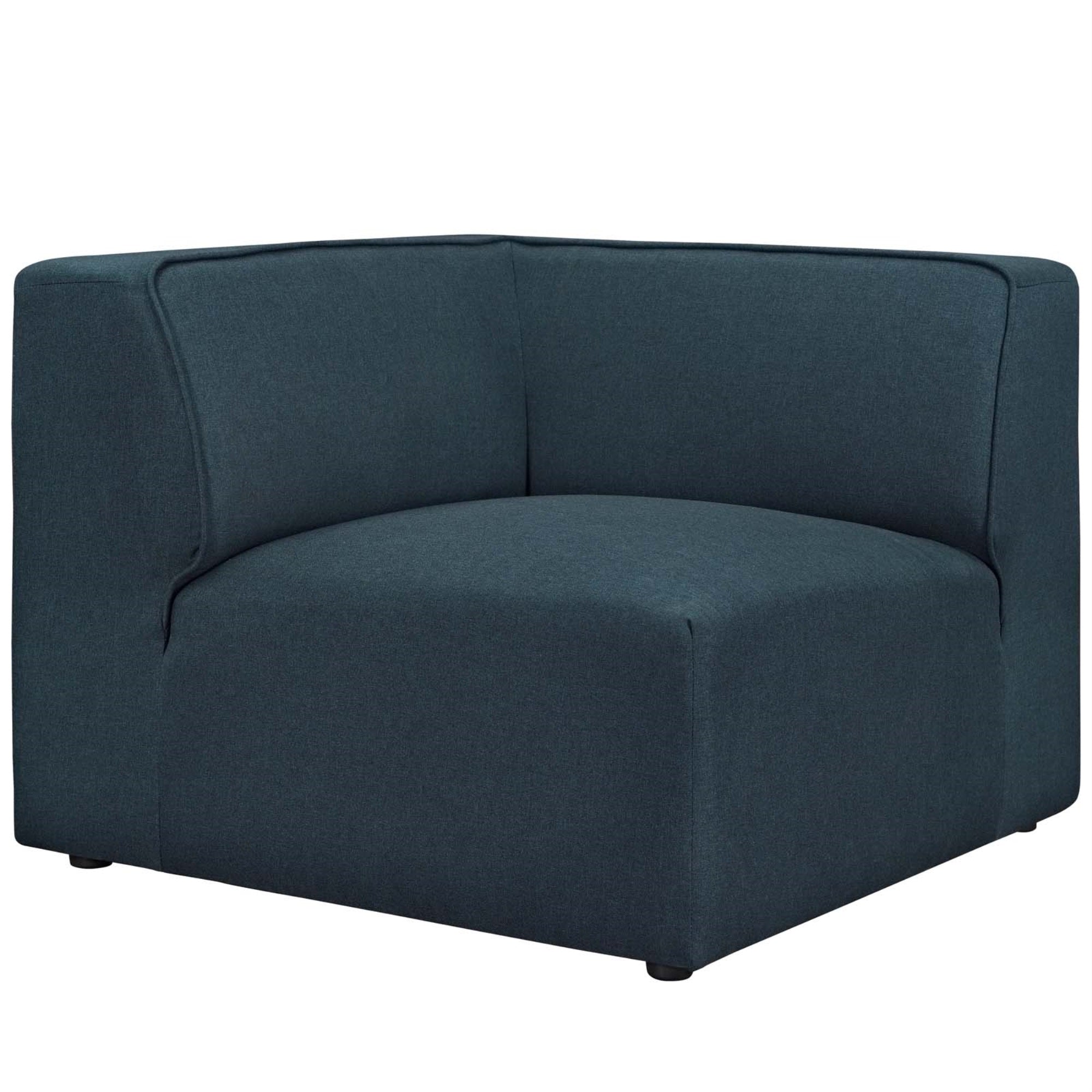 Mingle Corner Sofa - Ultimate Comfort & Spacious Design | Plush Foam Padding | Textured Polyester Upholstery | Modular & Versatile | Blue