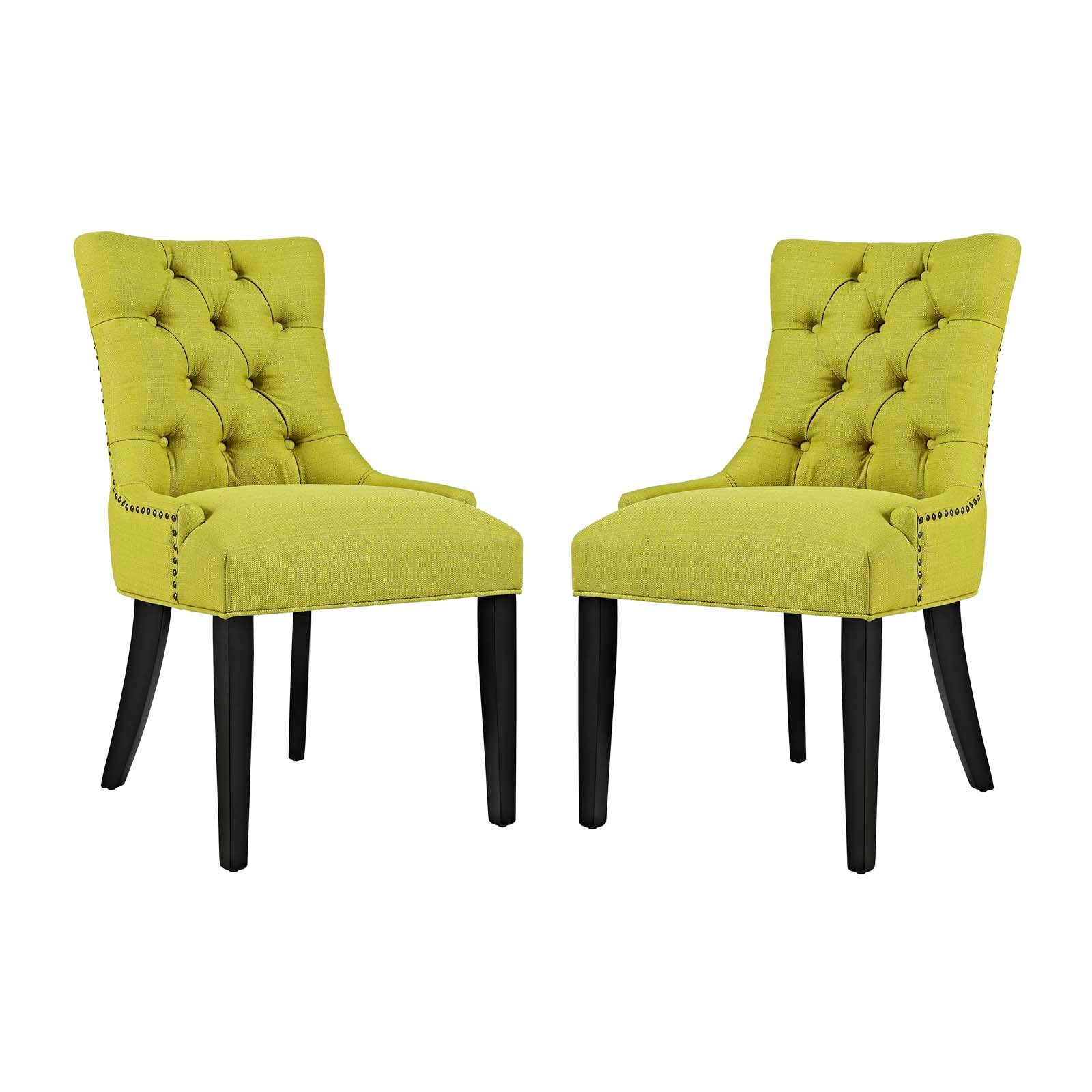 Regent Dining Side Chair Fabric Set Of 2 - Wheatgrass