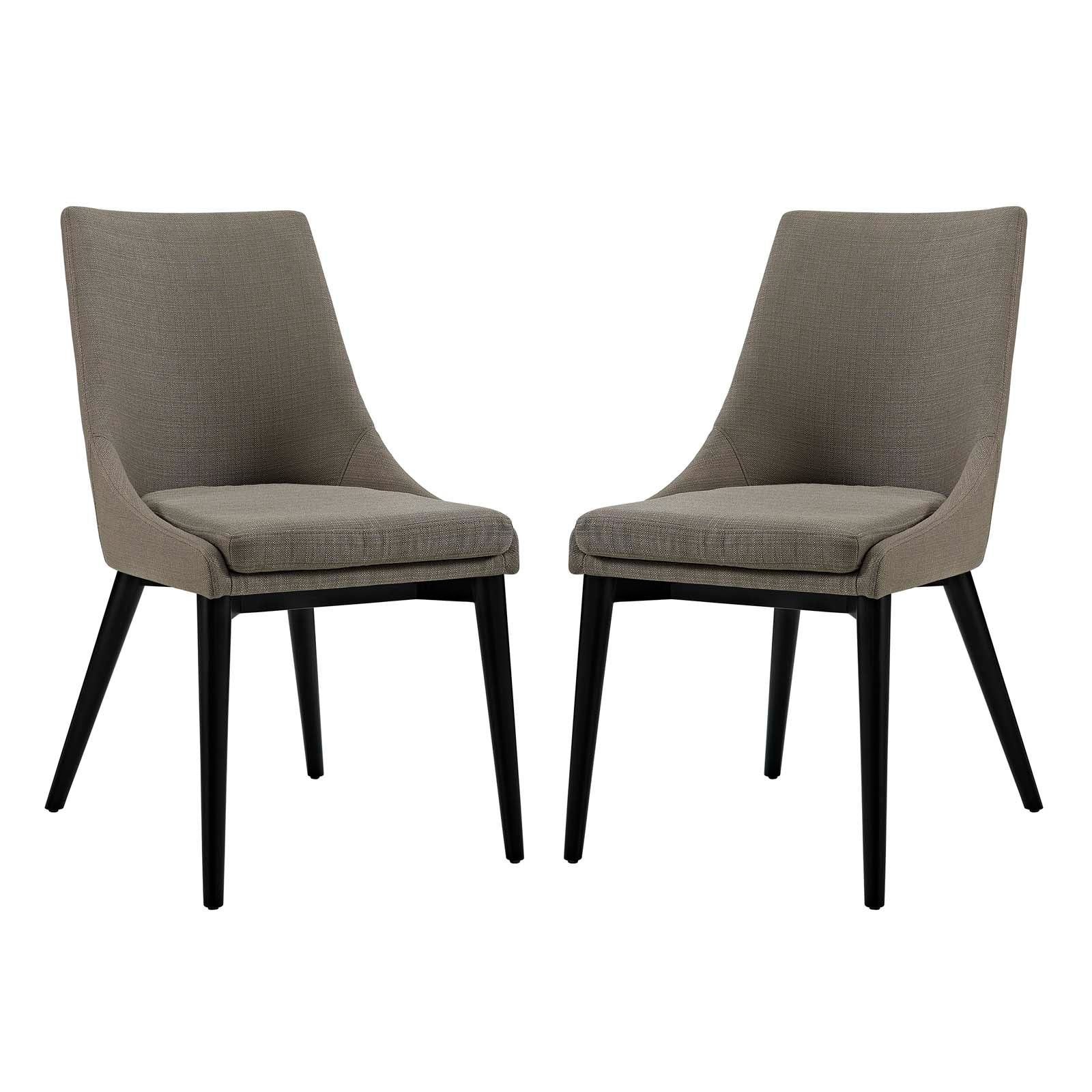 Viscount Dining Side Chair Fabric Set Of 2 - Granite