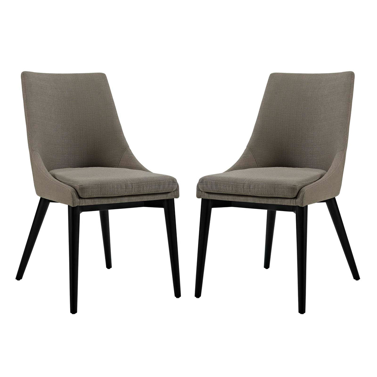 Viscount Dining Side Chair Fabric Set Of 2 - Granite