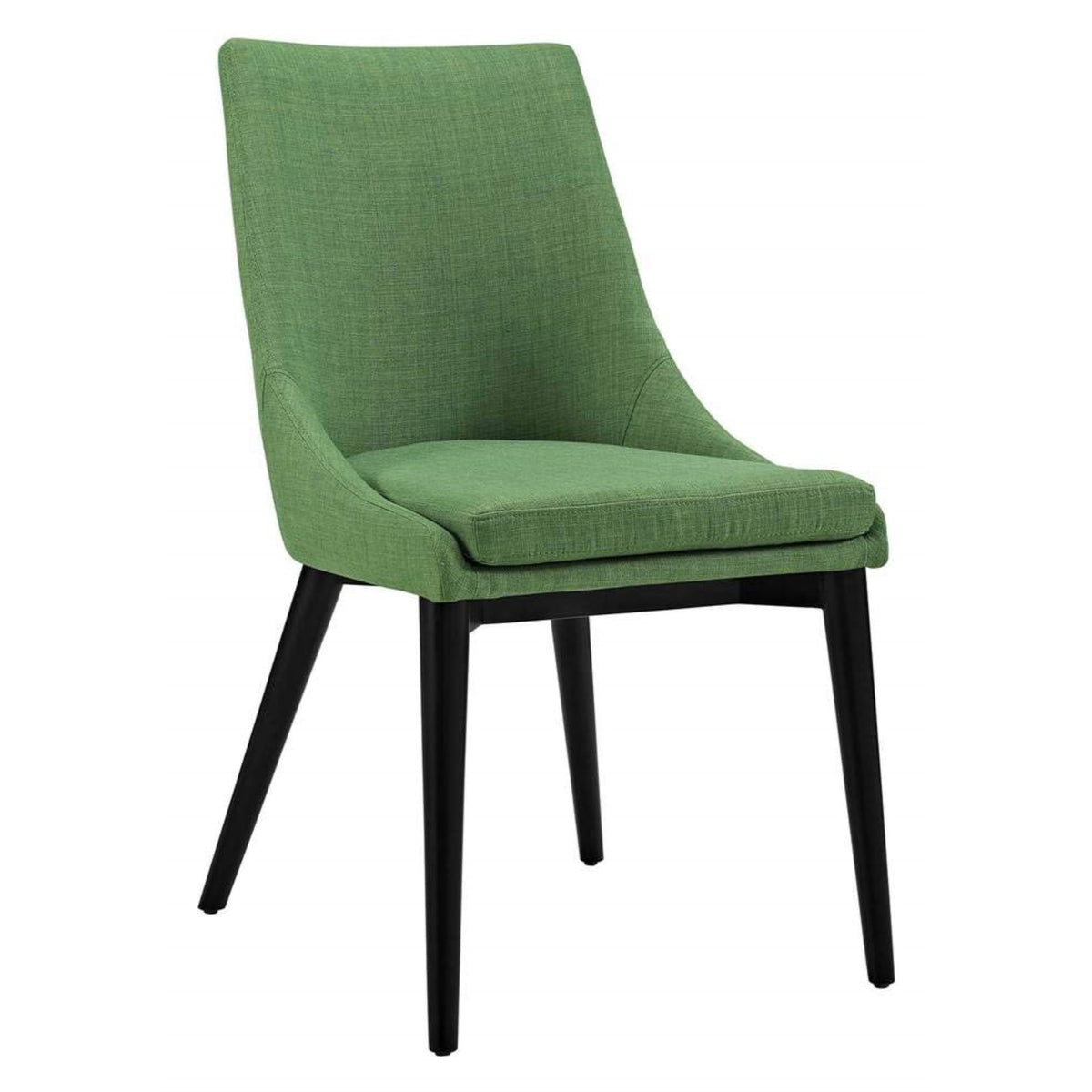 Casafoyer Viscount Dining Side Chair Fabric Set Of 2, Kelly Green