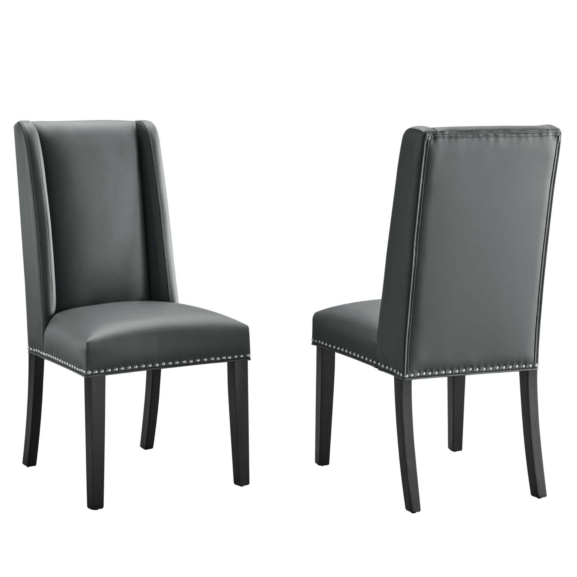 Baron Dining Chair Vinyl Set Of 2
