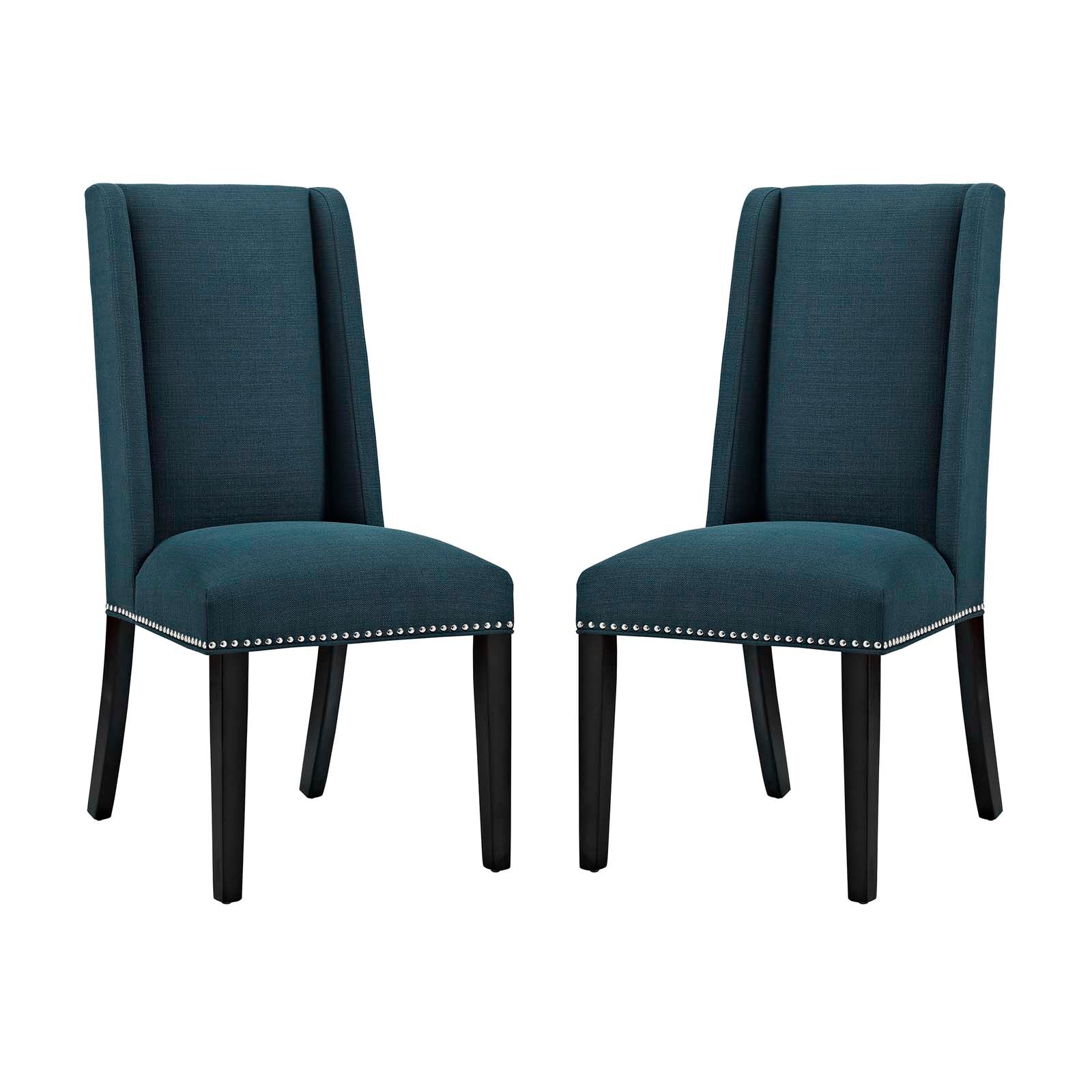 Baron Dining Chair Fabric Set Of 2 - Azure
