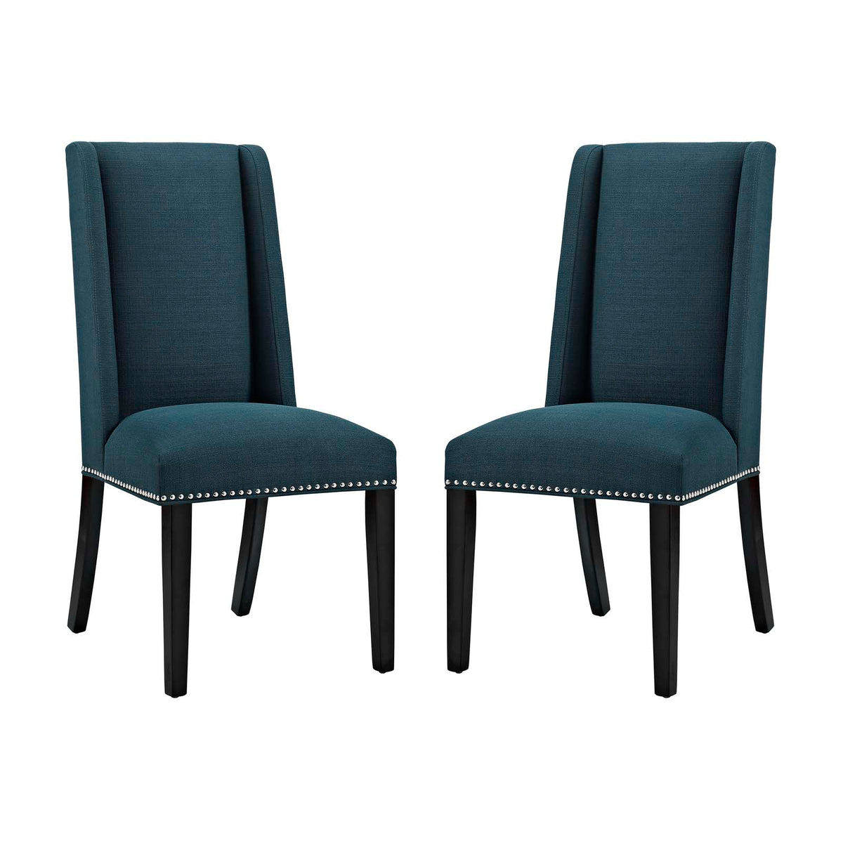 Baron Dining Chair Fabric Set Of 2 - Azure