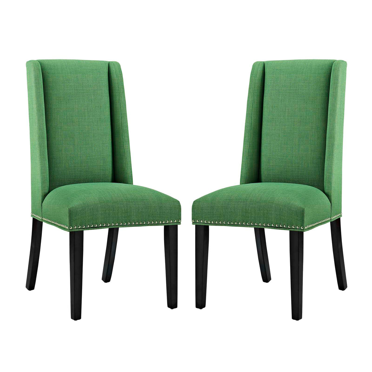 Baron Dining Chair Fabric Set Of 2 - Green