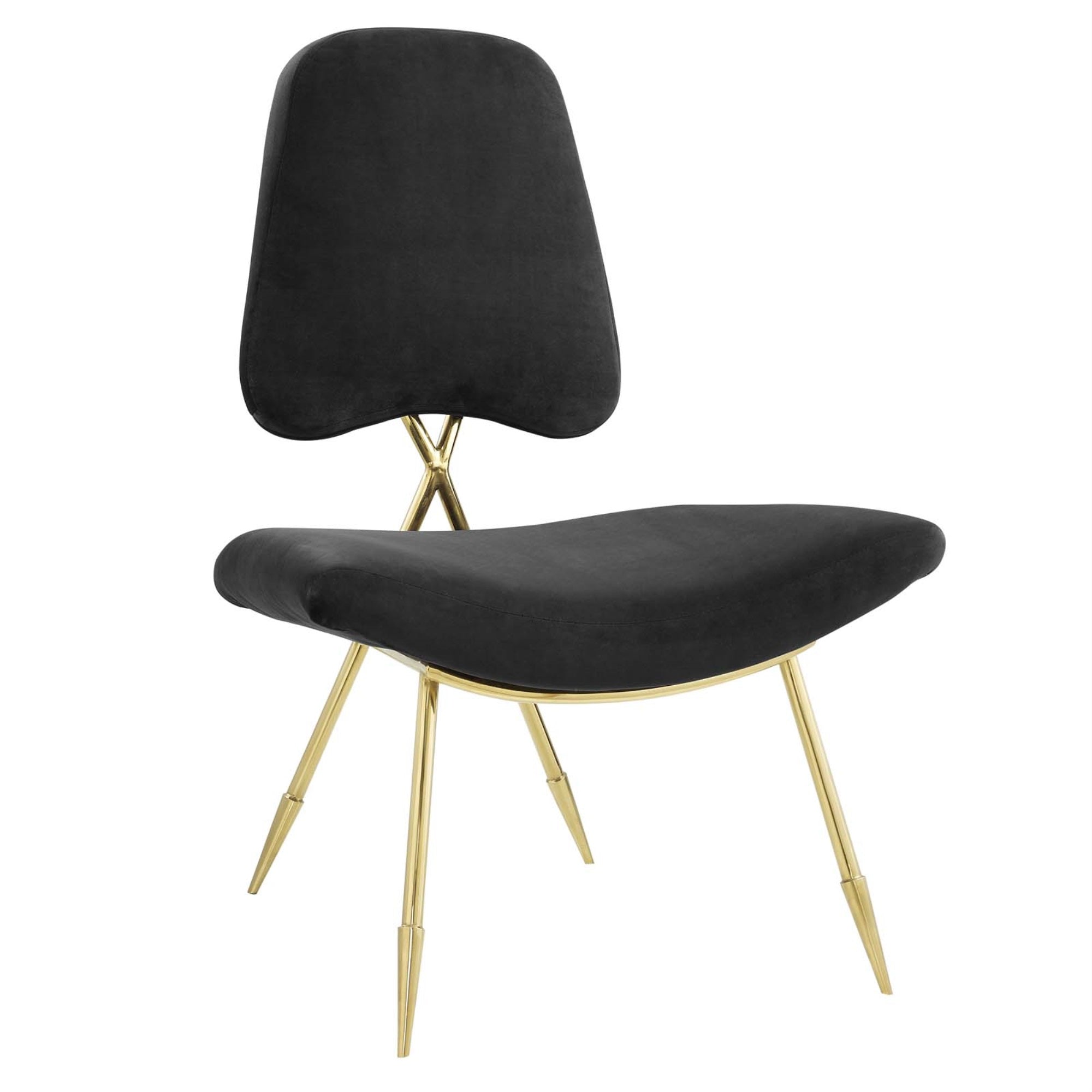 Ponder Performance Velvet Lounge Chair - Comfortable, Elegant, And Sturdy. Perfect For Modern Decor. Includes One Chair.