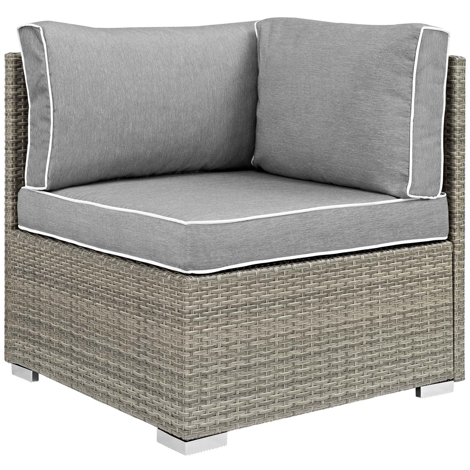 Repose Outdoor Patio Corner - Light Gray Gray