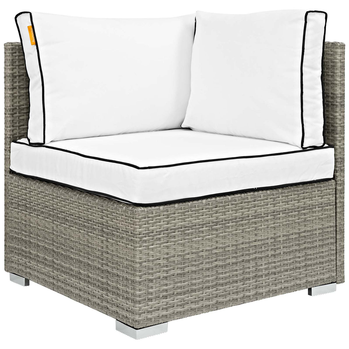 Repose Outdoor Patio Corner - Light Gray White
