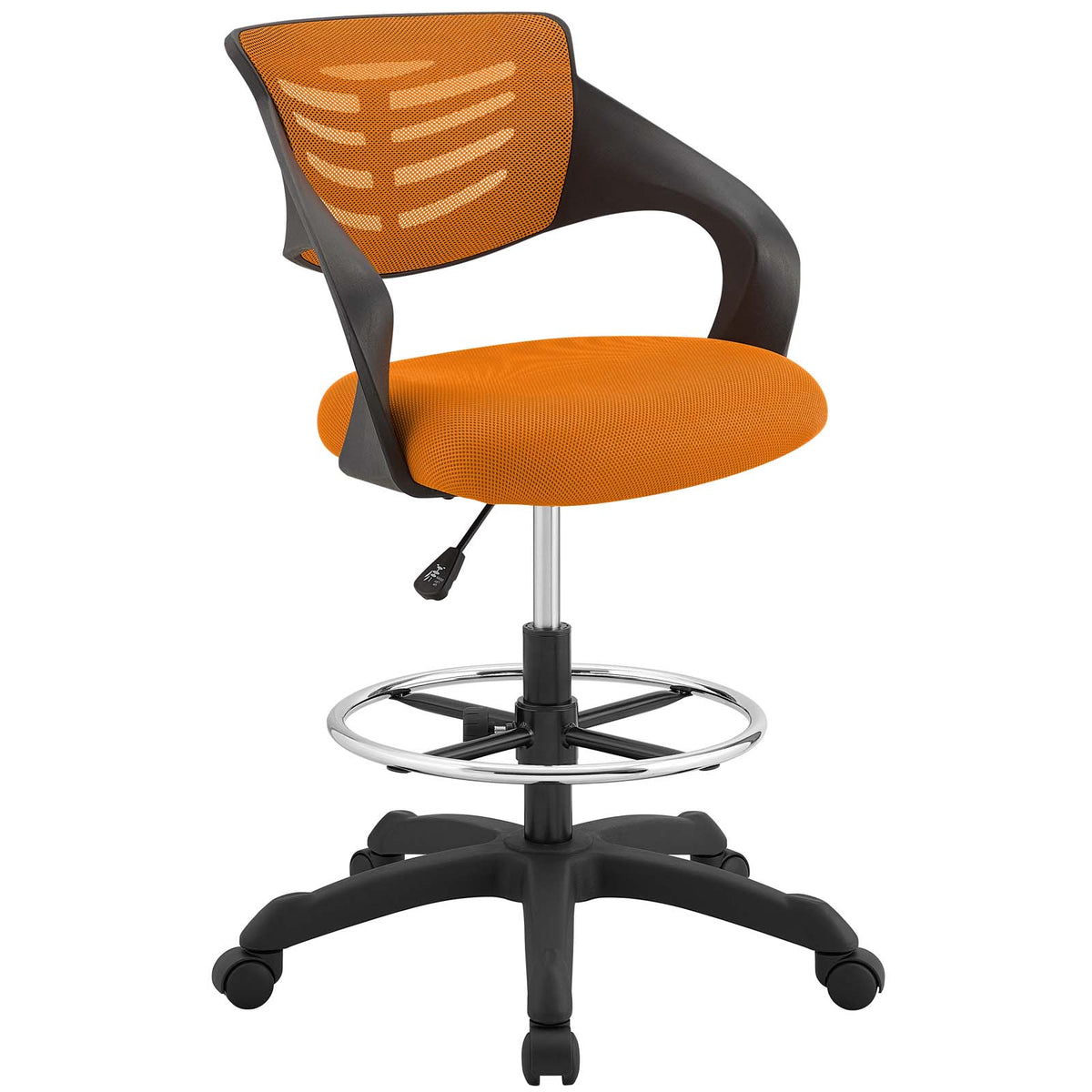 Thrive Mesh Drafting Chair - Orange