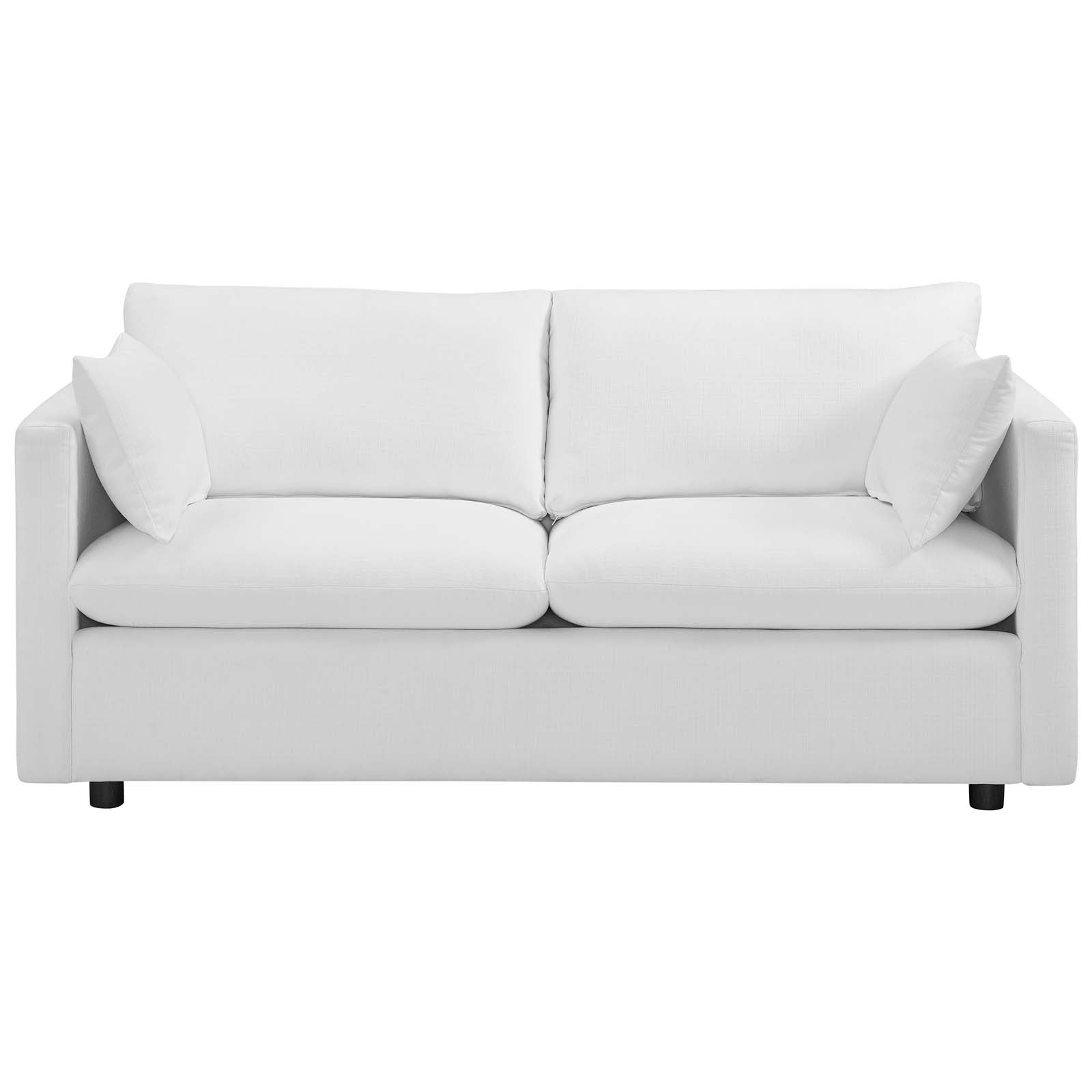 Activate Upholstered Fabric Sofa - White